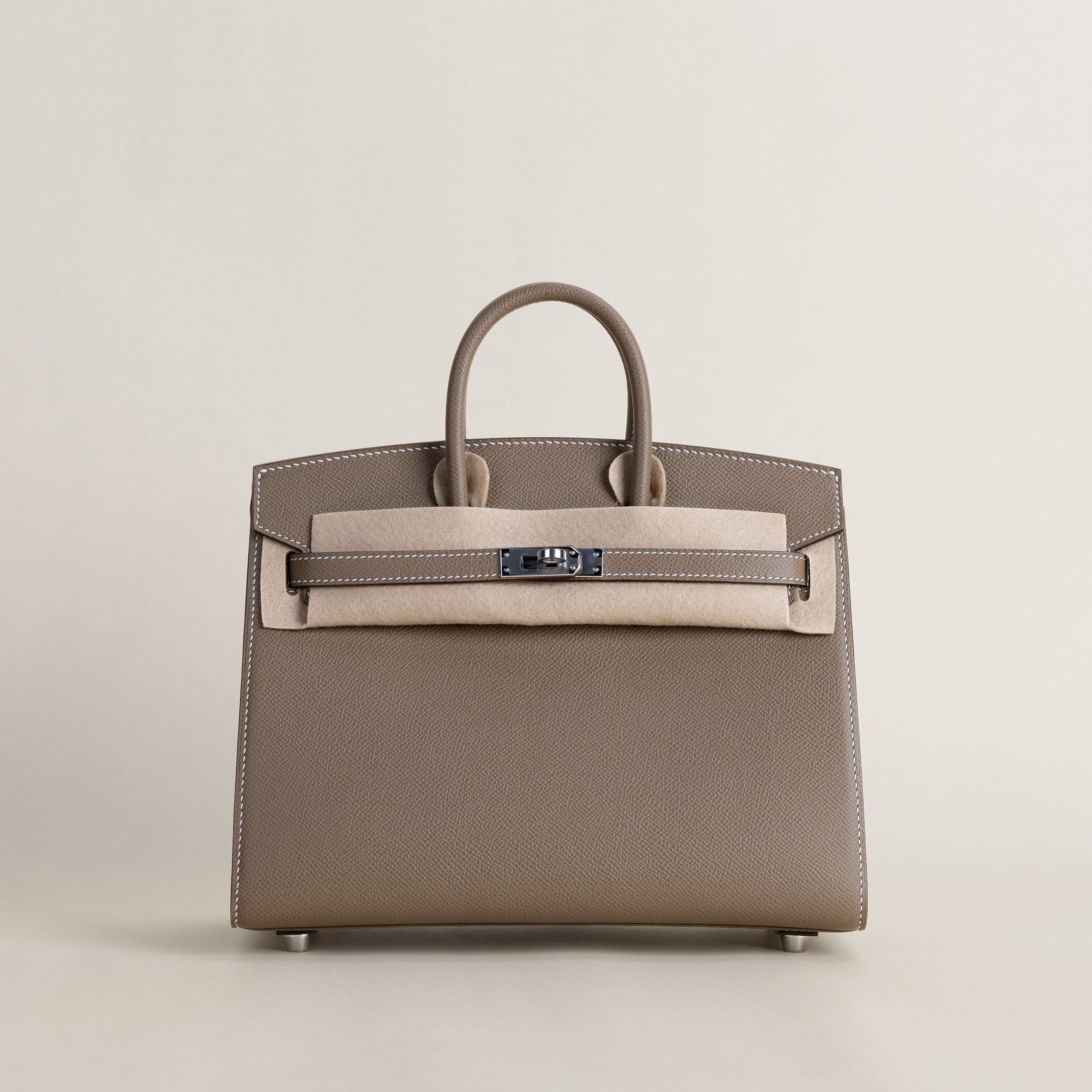 Birkin 25 epsom sellier etoupe PHW