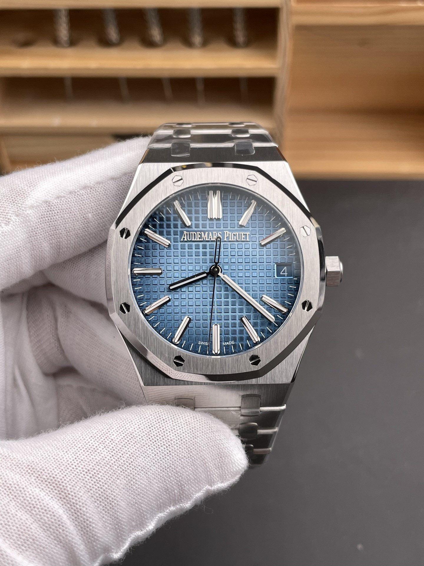 Royal Oak 15510 Ice Blue Dial ZF Factory