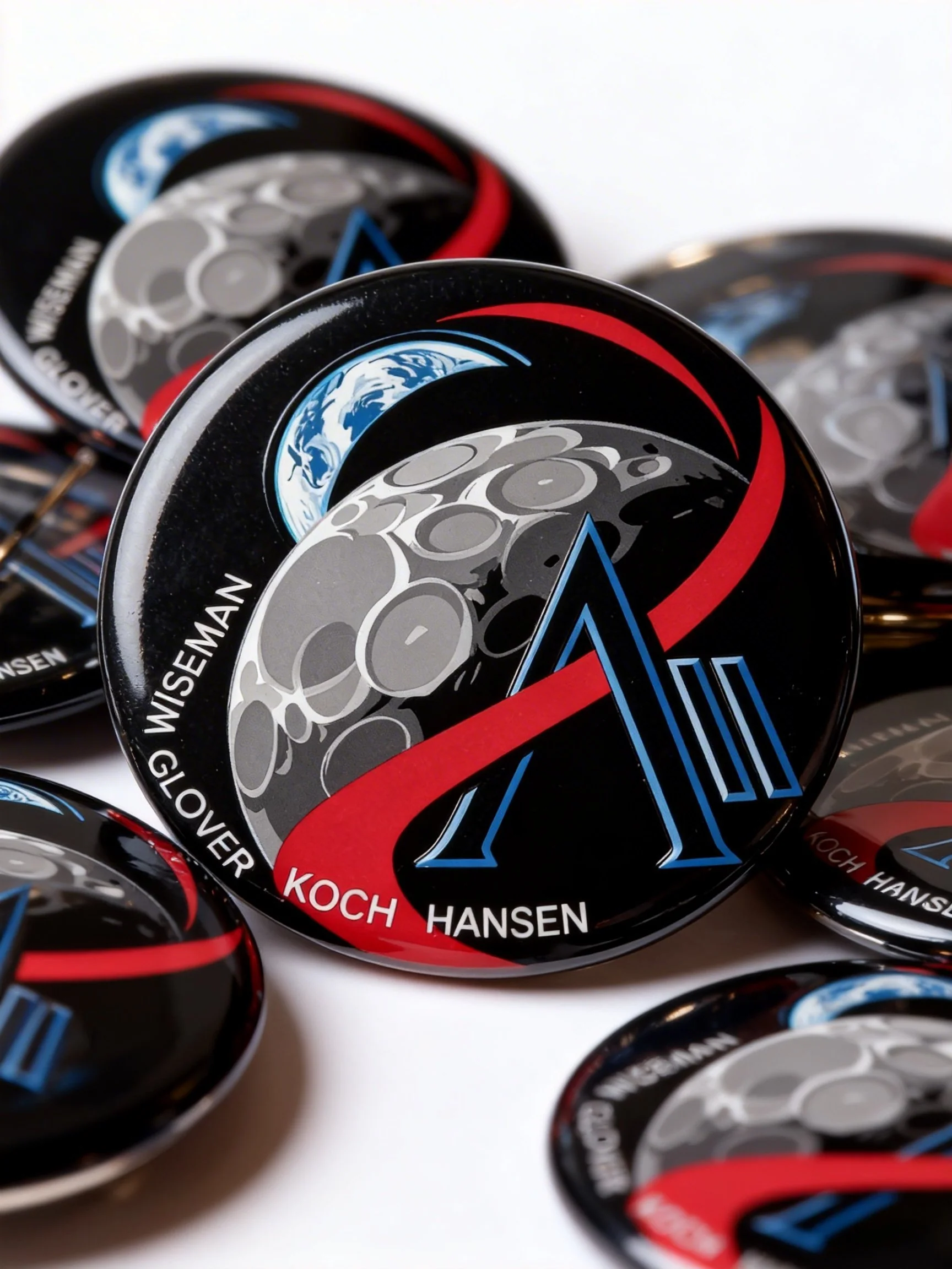 Artemis II Space Mission Pin Button