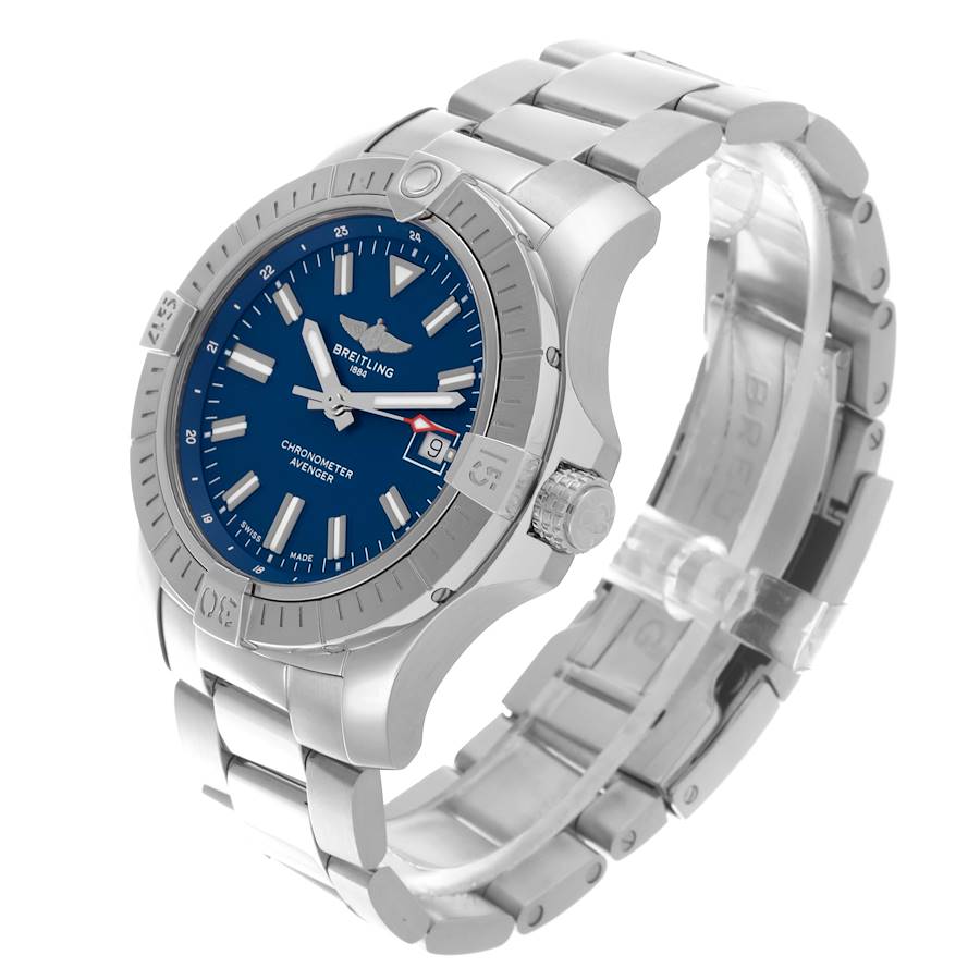 Breitling Avenger 43mm Blue Dial Steel Mens Watch A17318