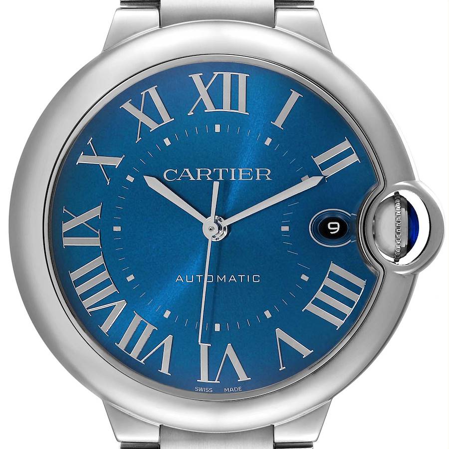 Cartier Ballon Bleu 40 Automatic Blue Dial Mens Watch WSBB0061