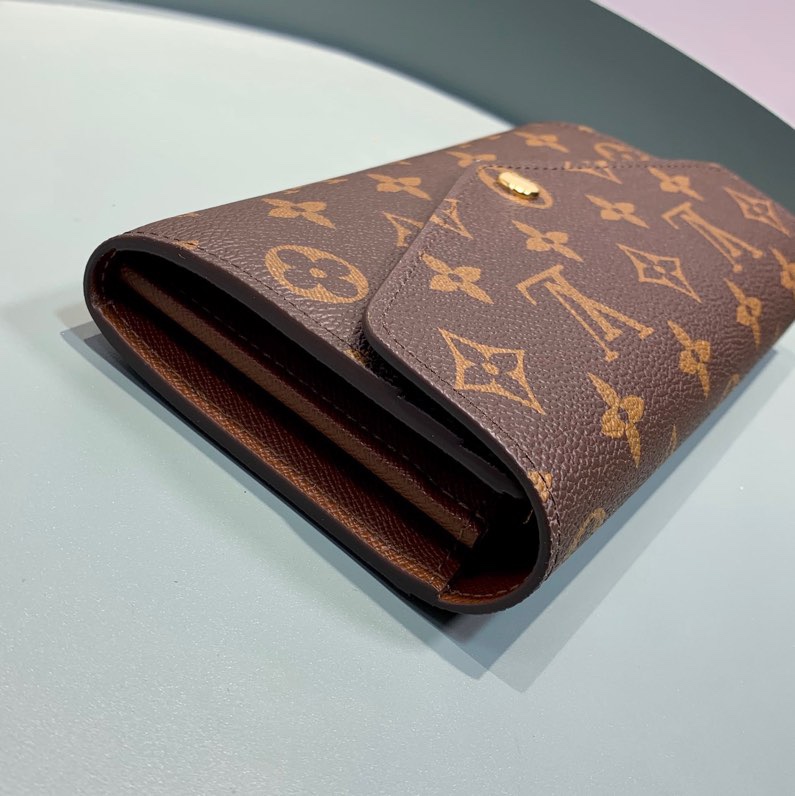 Louis Vuitton Sarah Wallet Monogram Canvas Brown 19Cm M60531