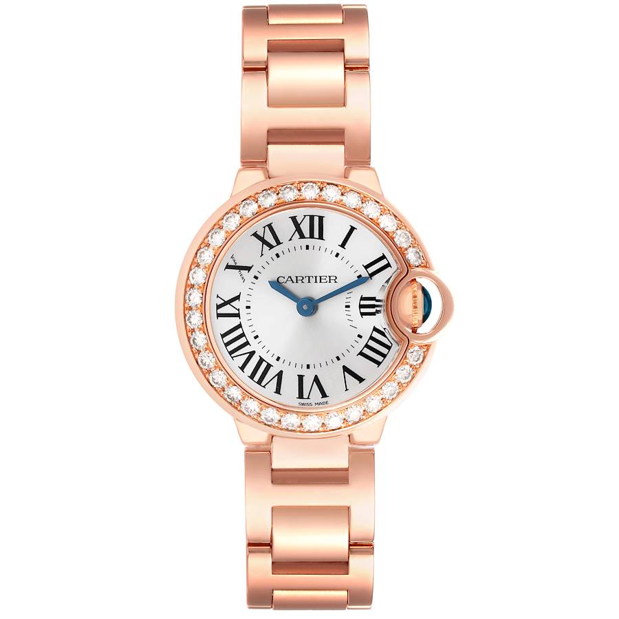 Cartier Ballon Bleu Rose Gold Diamond Small Ladies Watch WE9002Z3
