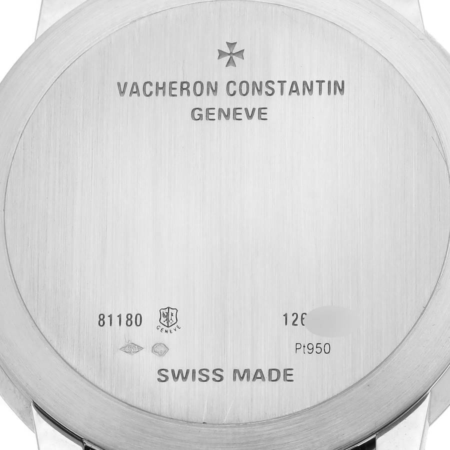 Vacheron Constantin Patrimony Grand Taille Platinum Mens Watch 81180