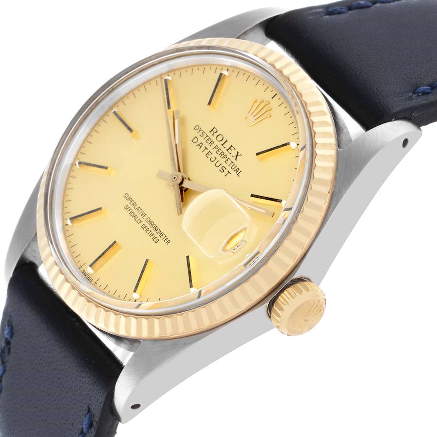 Rolex Datejust Steel Yellow Gold Vintage Mens Watch 16013