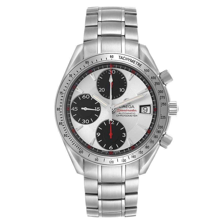 Omega Speedmaster Date Panda Dial Steel Mens Watch 3211.31.00 Card