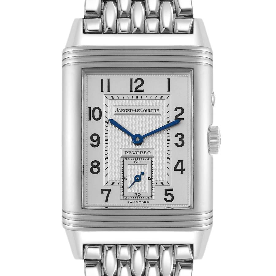 Jaeger LeCoultre Reverso Duo Day Night Steel Watch 270.8.54 Q270854
