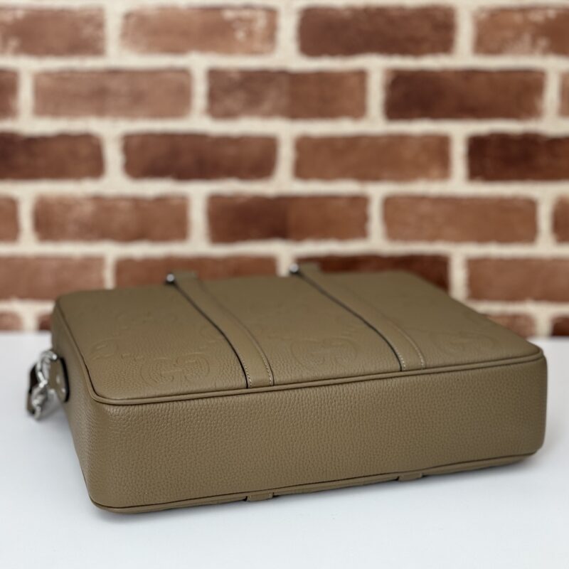 Replica Gucci Briefcase GG Leather Brown