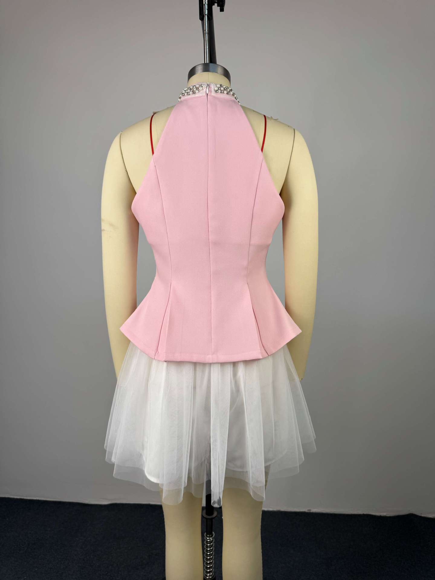 Women Summer Sleeveless Top and Irregular Skirt Two-Piece Set