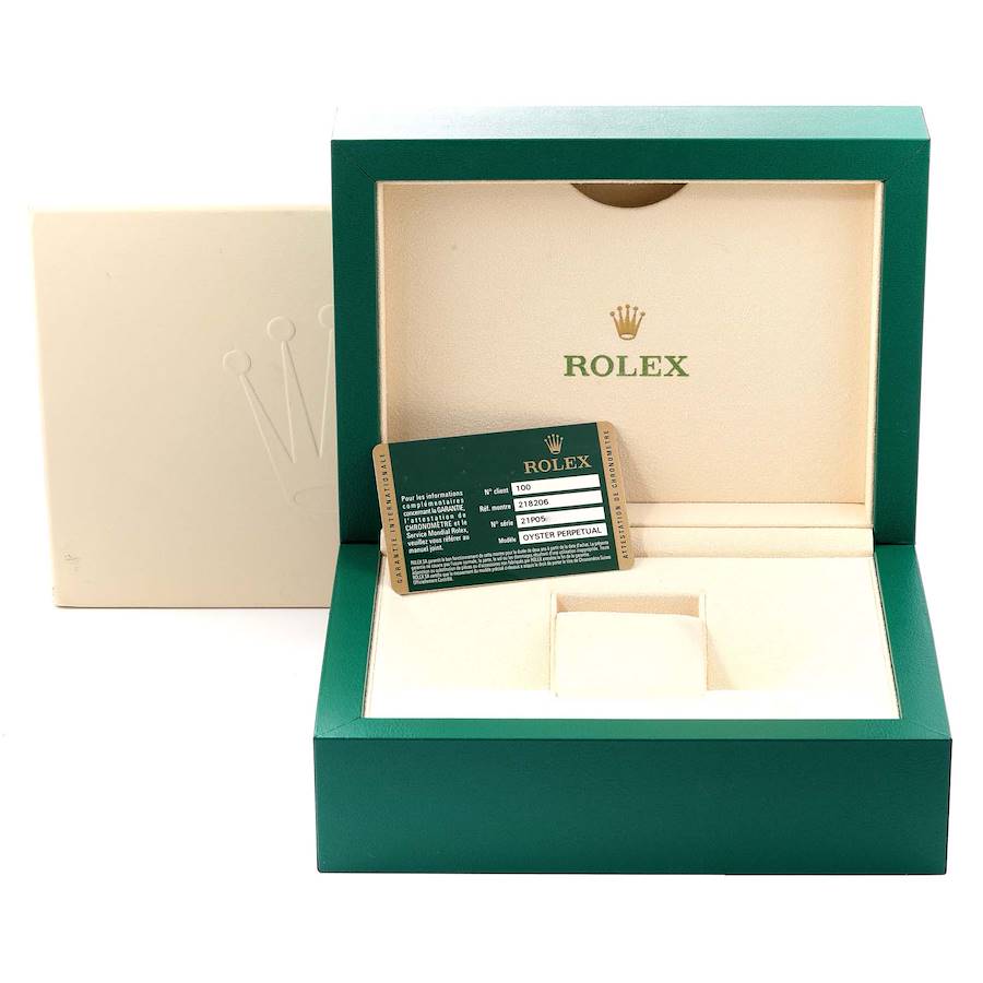 Rolex President Day-Date II Blue Diamond Dial Platinum Mens Watch 218206