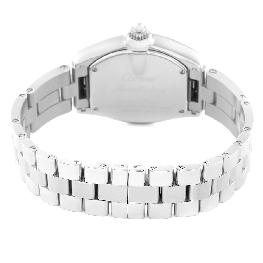 Cartier Roadster Coral Dial Limited Edition Steel Ladies Watch W62054V3