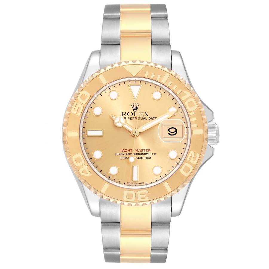Rolex Yachtmaster Steel Yellow Gold Champagne Dial Mens Watch 16623