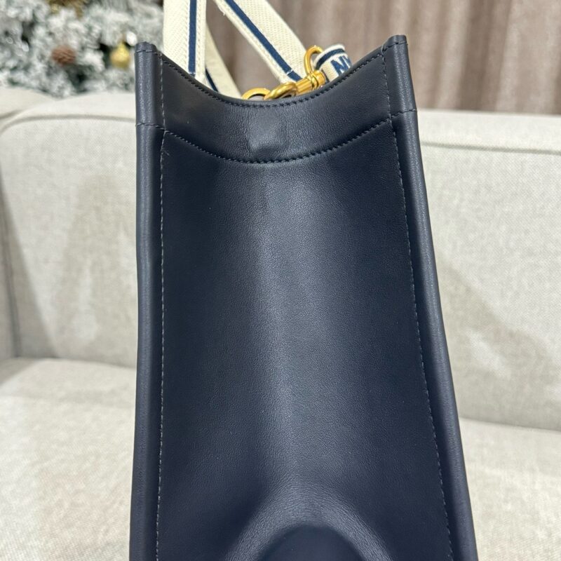 Replica Dior Tote Book Blue Tiger Leather