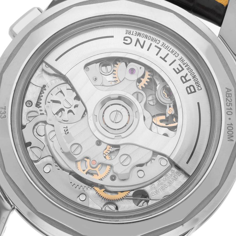 Breitling Premier B25 Datora 42 Steel Mens Watch AB2510