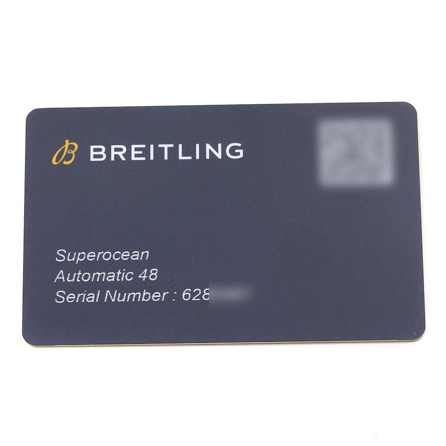 Breitling Superocean 48 Blue Dial Titanium Mens Watch V17369