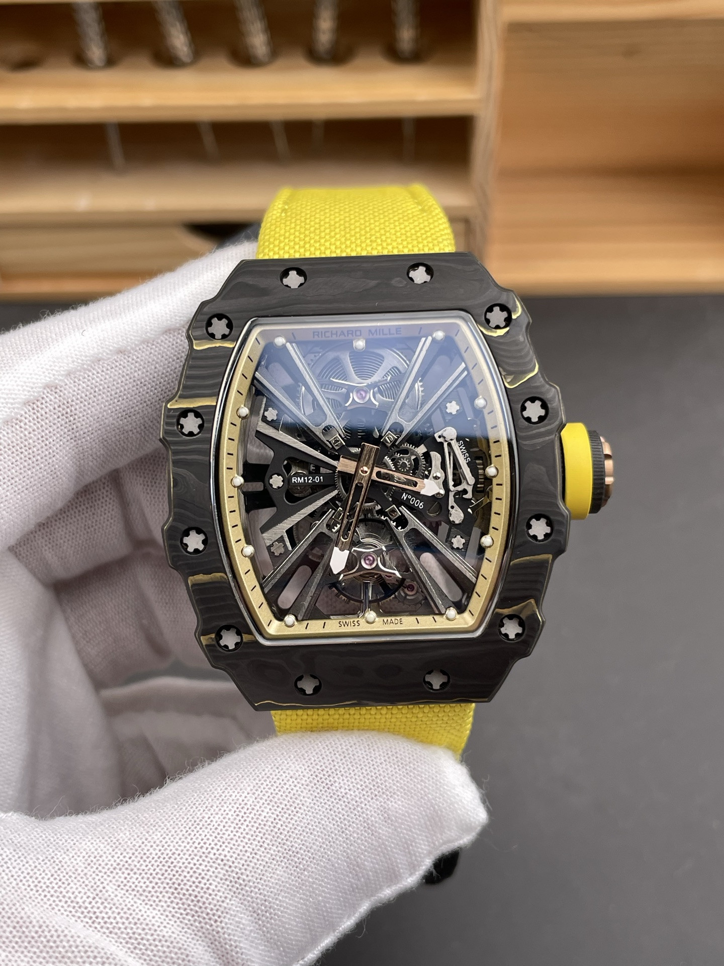 RM12-01 Carbon Fiber Yellow