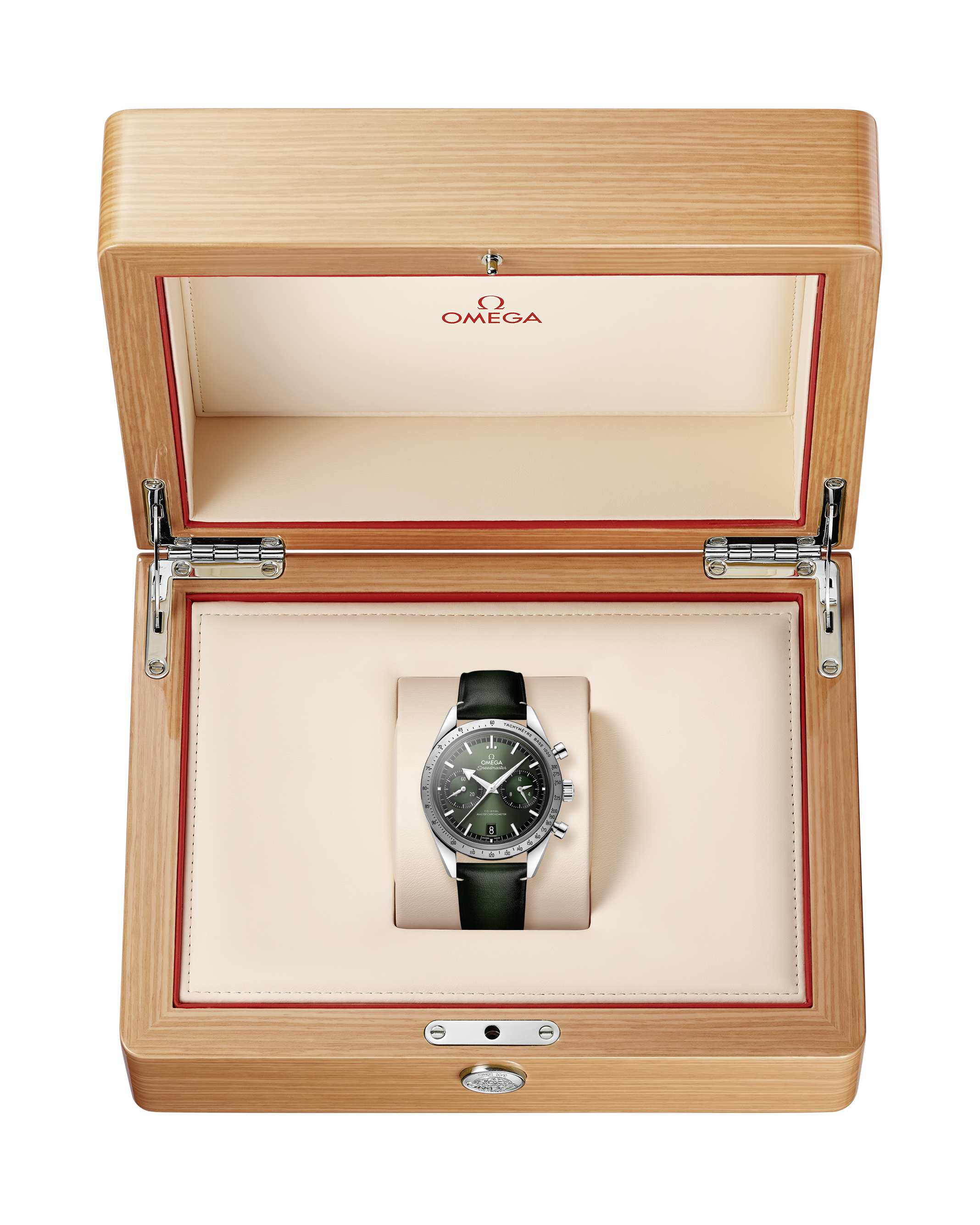 Speedmaster '57 40.5 mm, steel on leather strap 332.10.41.51.03.001