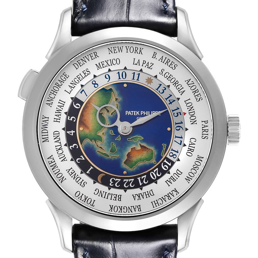 Patek Philippe World Time Complications White Gold Mens Watch 5231G