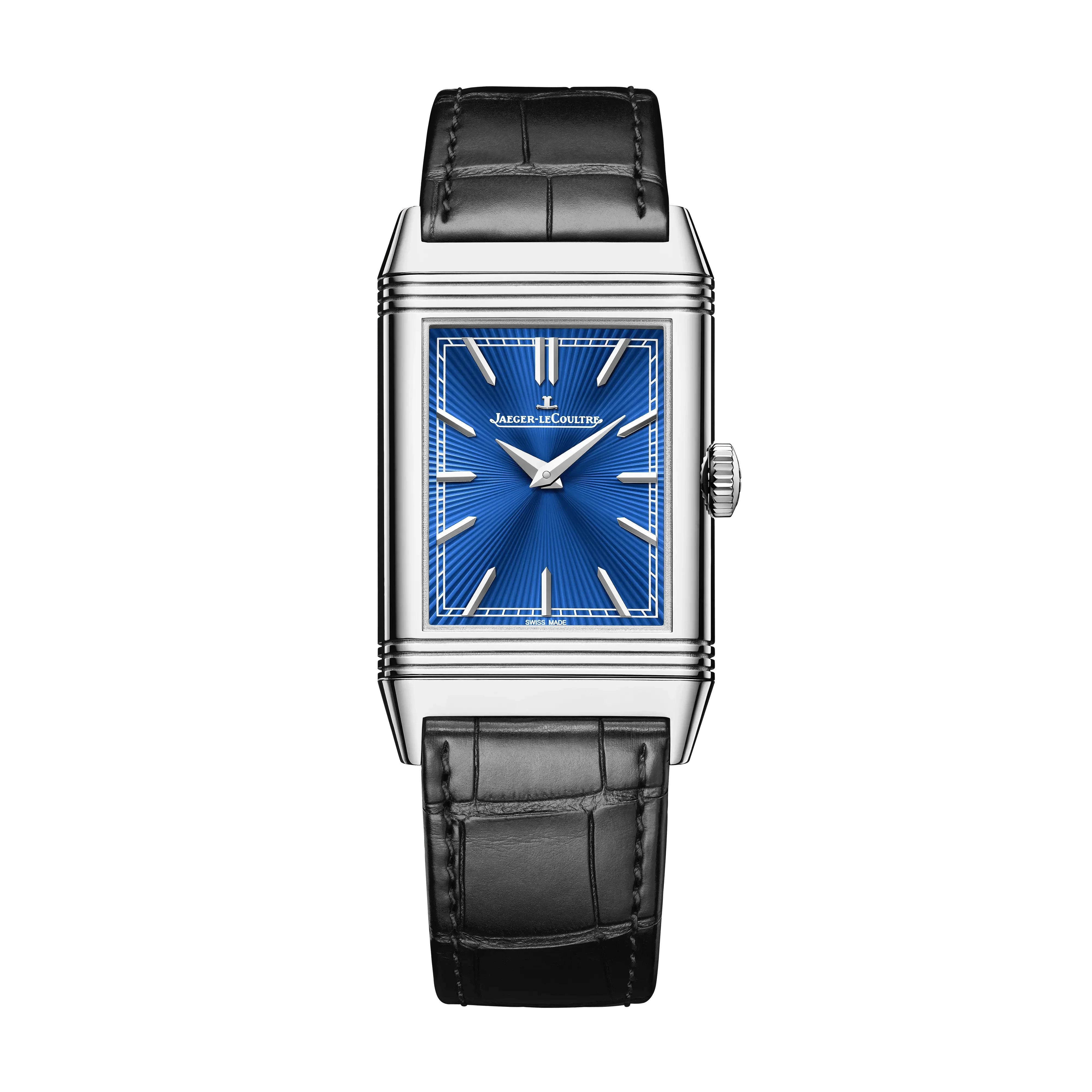 White Gold Reverso Tribute Enamel Men&rsquo;s Watch Q39334S1