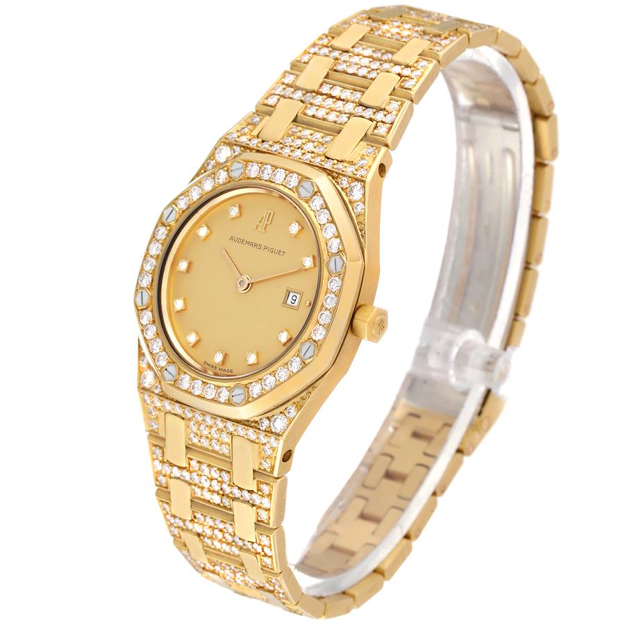 Audemars Piguet Royal Oak Yellow Gold Diamond Ladies Watch