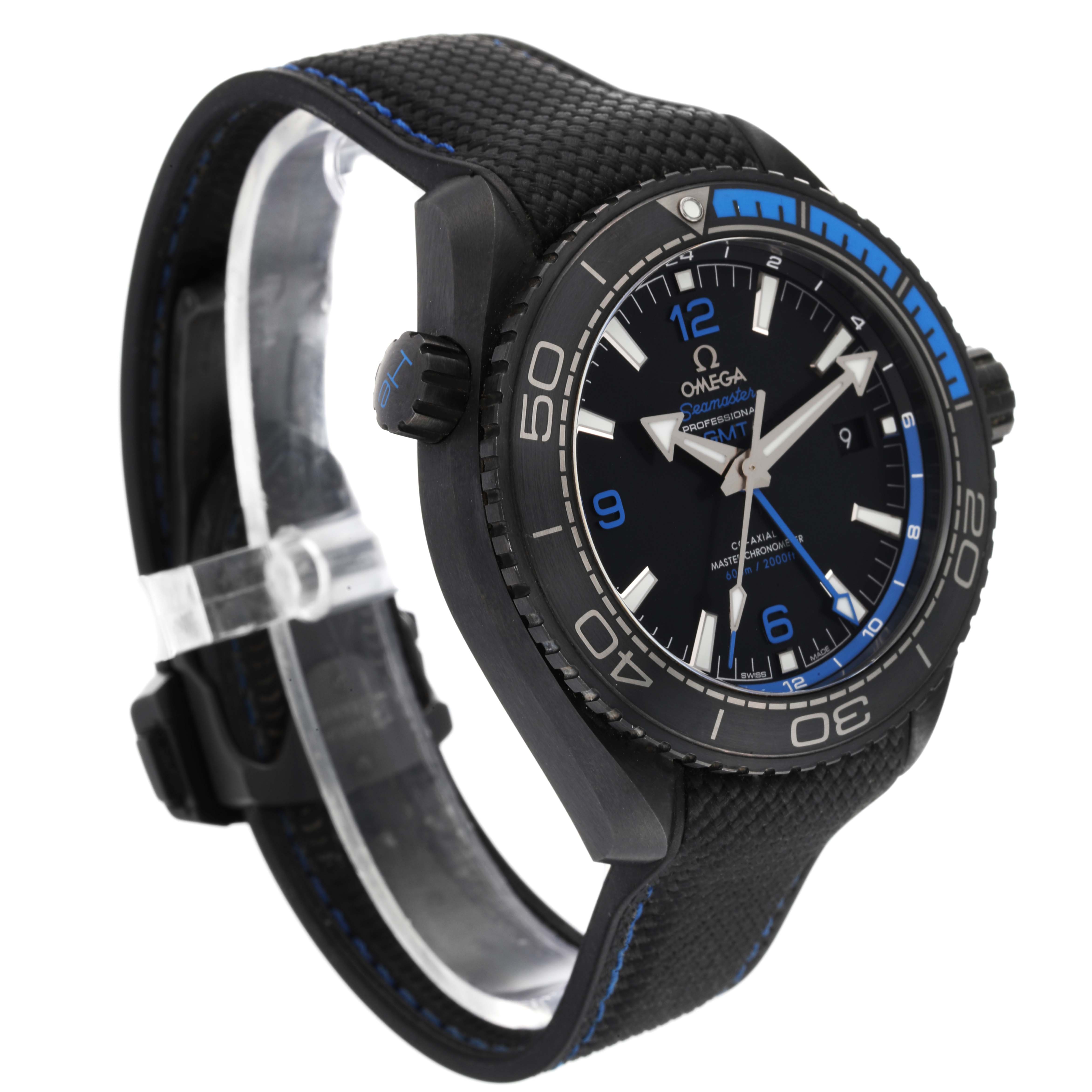 Omega Planet Ocean Deep Black Ceramic GMT Watch 45.5 MM 215.92.46.22.01.002