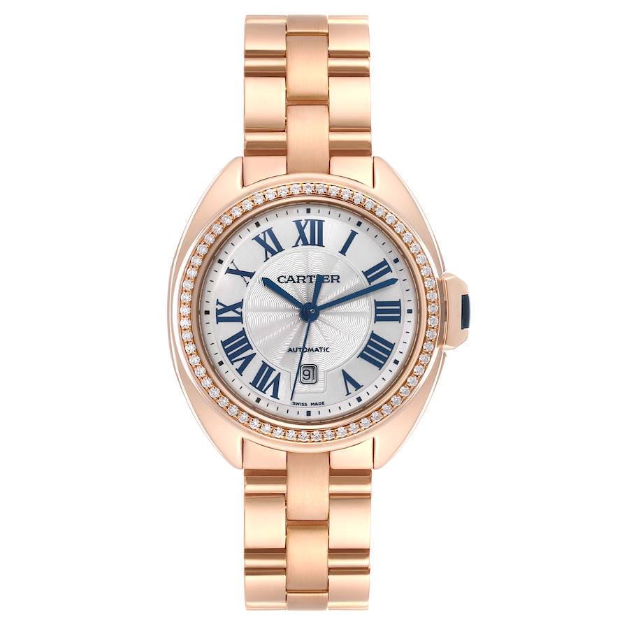 Cartier Cle Rose Gold Diamond Automatic Ladies Watch WJCL0003