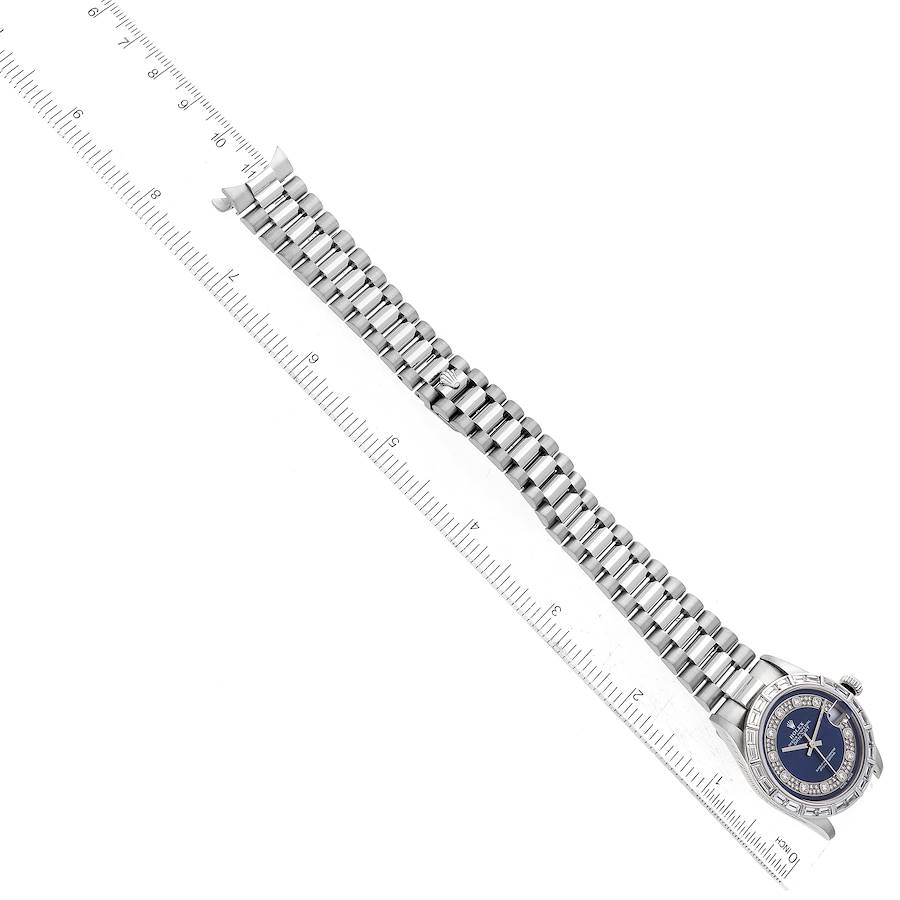 Rolex President Midsize Platinum Myriad Diamond Ladies Watch 78266