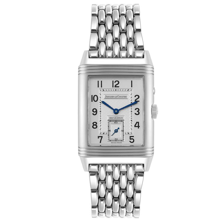 Jaeger LeCoultre Reverso Duo Day Night Steel Watch 270.8.54 Q270854