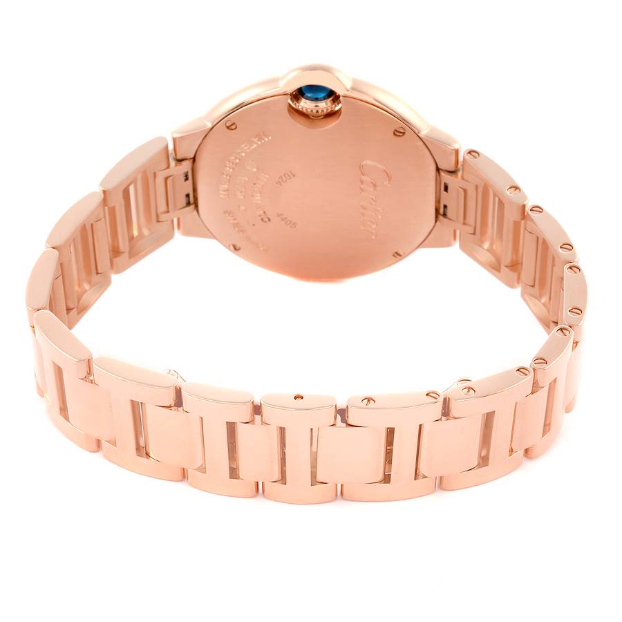 Cartier Ballon Bleu Rose Gold Diamond Ladies Watch WJBB0082