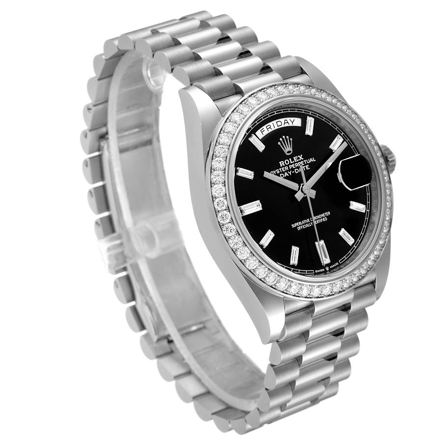 Rolex Day-Date 40 President White Gold Diamond Mens Watch 22834