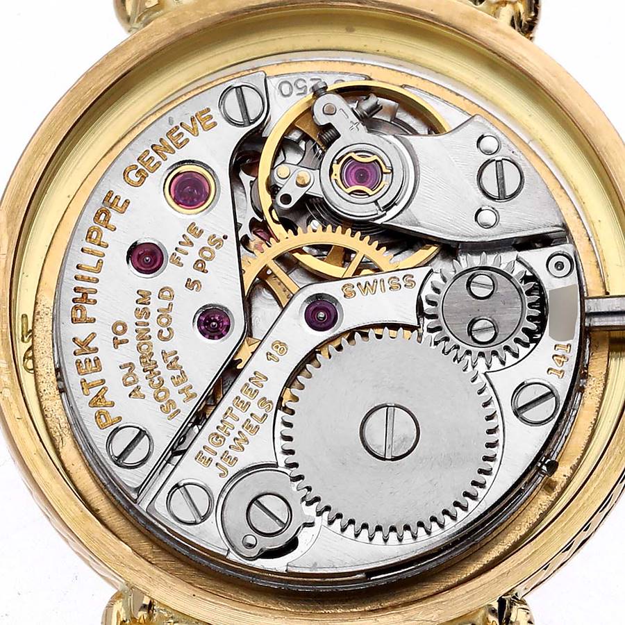 Patek Philippe Vintage Yellow Gold Diamond Ladies Watch 4647