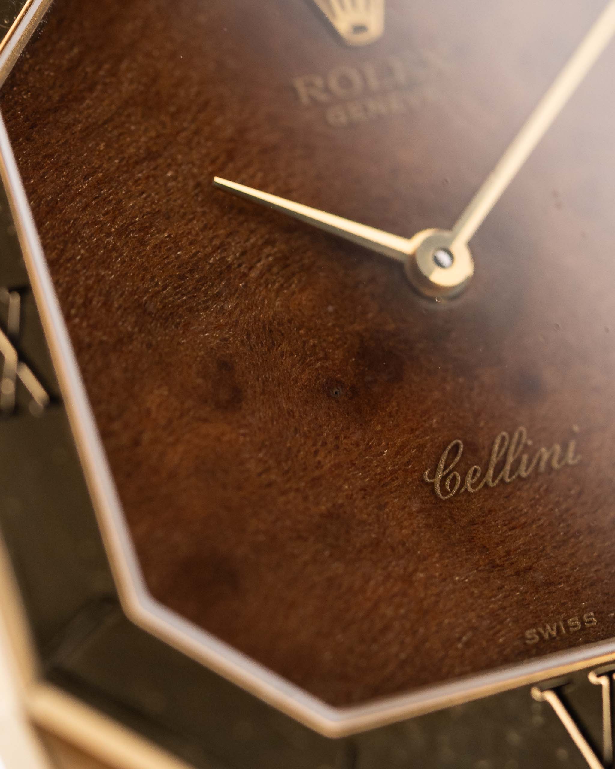 Rolex Cellini 4350 Octagon Wood 1981