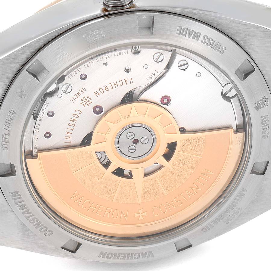 Vacheron Constantin Overseas Steel Rose Gold Mens Watch 4500V
