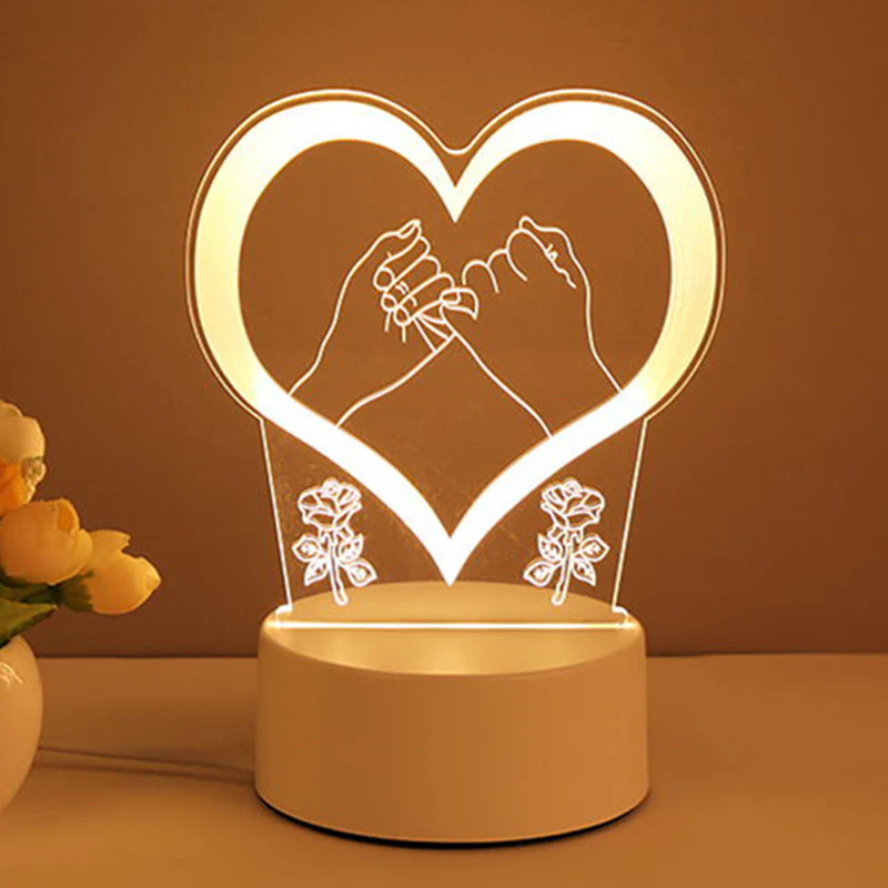 3D Lamp Acrylic USB LED Night