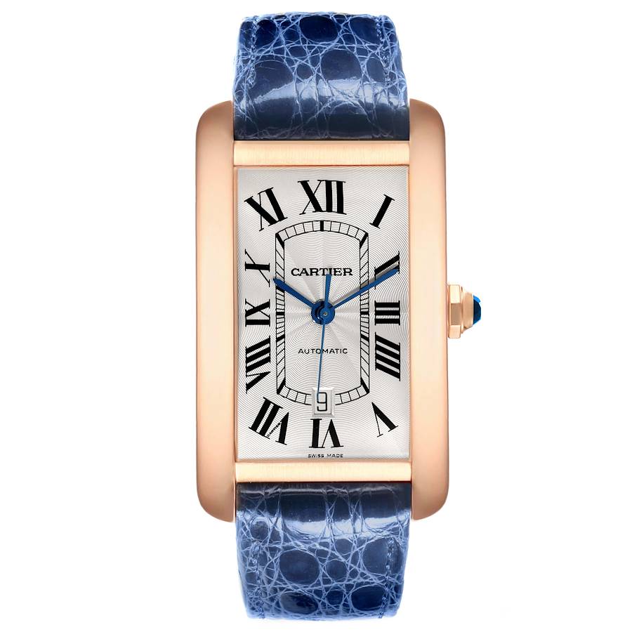 Cartier Tank Americaine XL Rose Gold Automatic Mens Watch W2609856