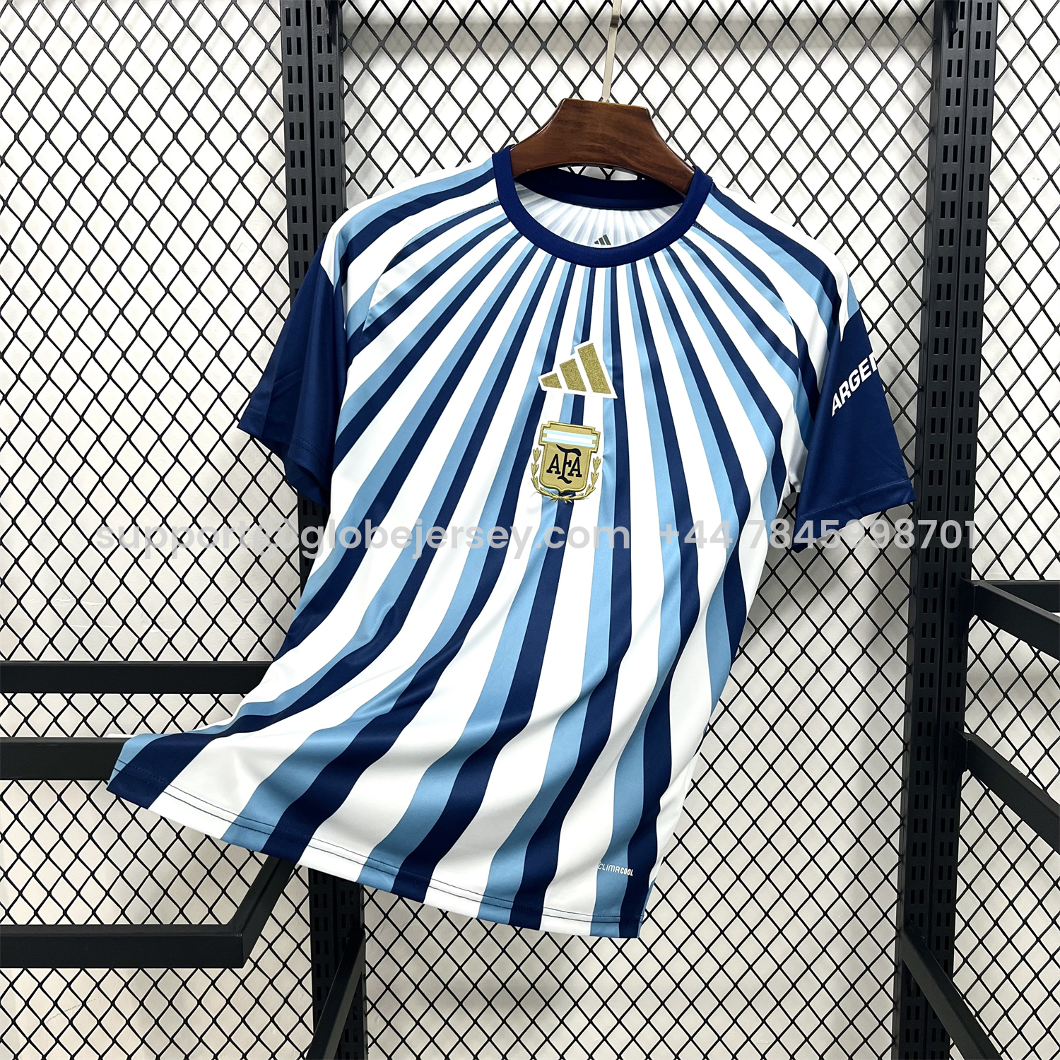 Argentina 2026 Blue Rays Pre-Match Training Kit - Fans Version