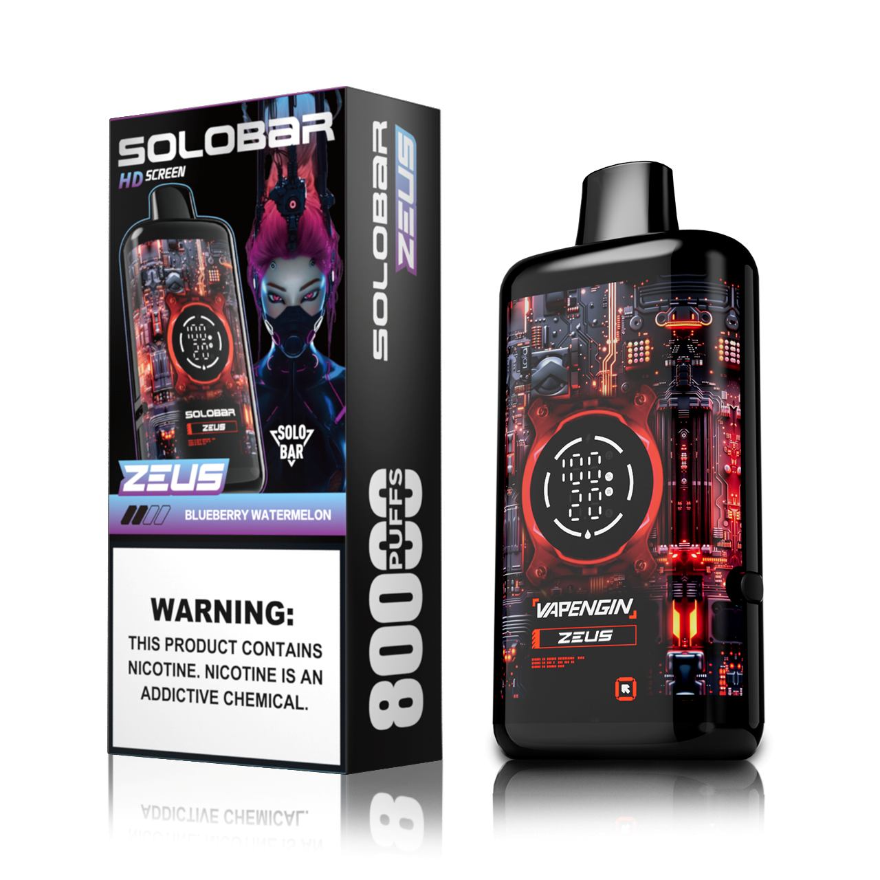 🔥 Solobar Zeus 80K Disposable Vape — Do 80 000 Zaciągnięć Pełnych Smaku | Szybka wysyłka z magazynu w Polsce 🚚