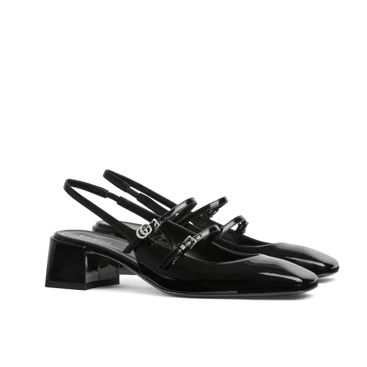 Gucci Women Pump With Double G Black Leather 832474 Bnc80 1000