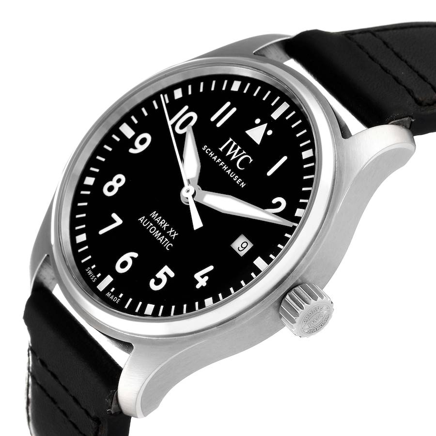 IWC Pilot Mark XX Black Dial Steel Mens Watch IW328201