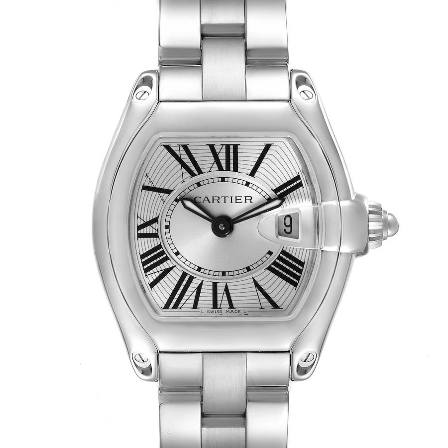 Cartier Roadster Small Silver Dial Steel Ladies Watch W62016V3