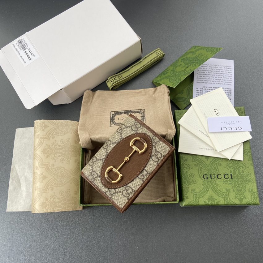Replica Gucci Horsebit 1955 Wallet Brown