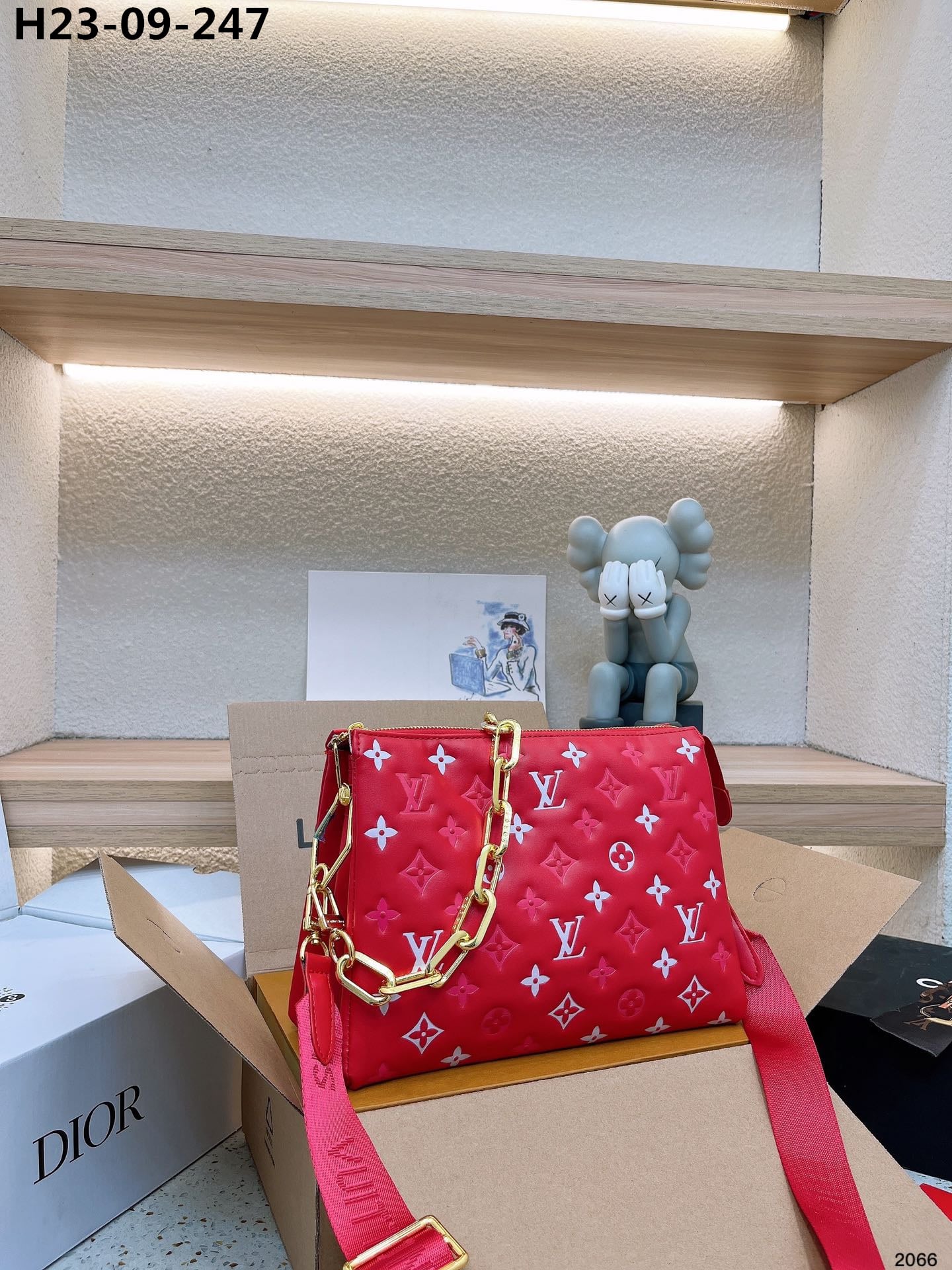 Louis Vuitton Bolso Coussin PM Monogram Rouge 27Cm M22397