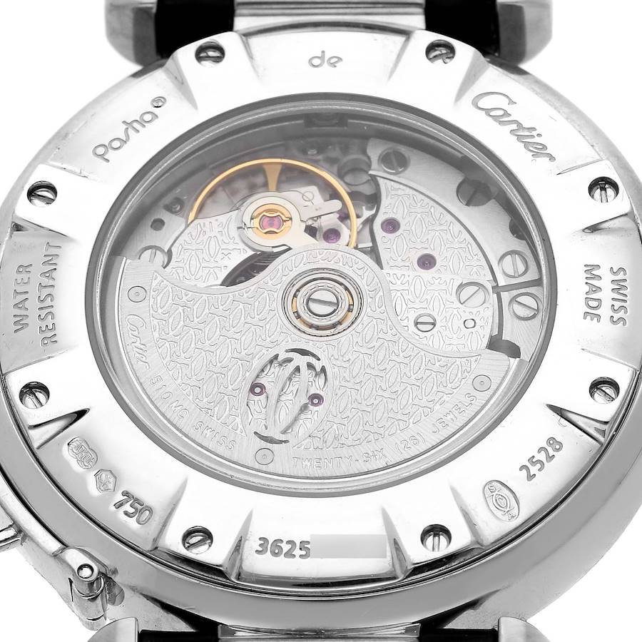 Cartier Pasha 32 White Gold Diamond Ladies Watch WJ112031