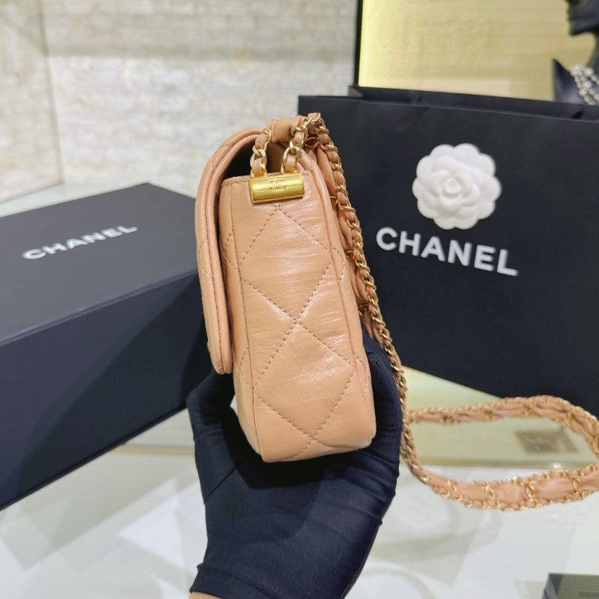 CHANEL 19 Mini Flap  Caramel Bag