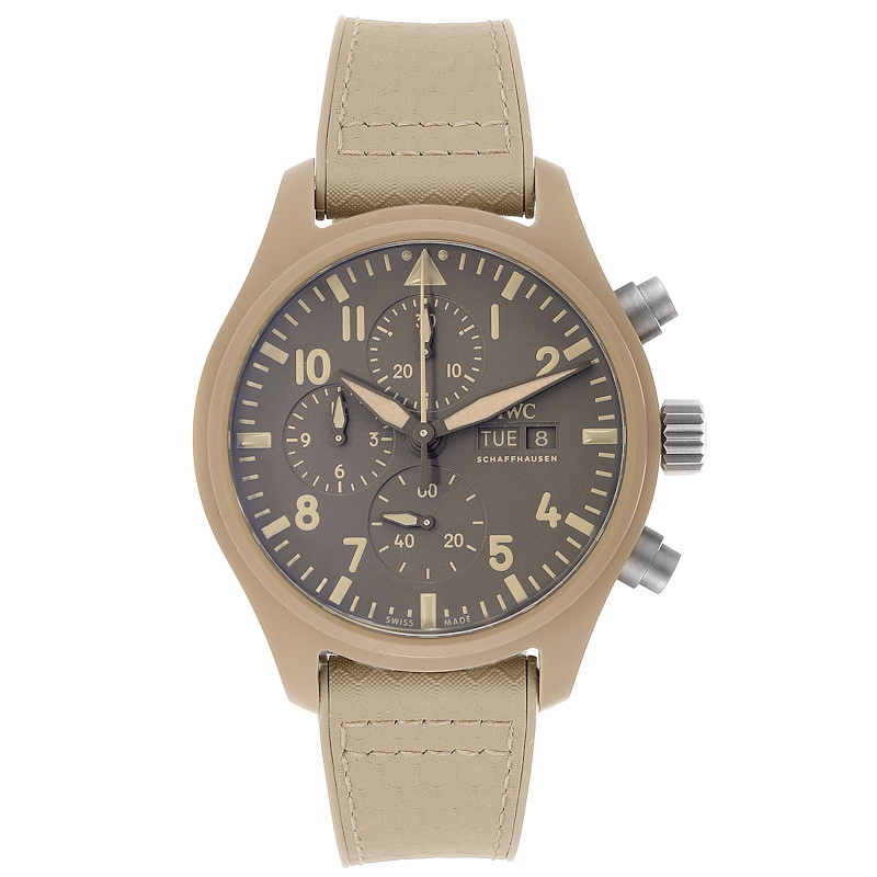 IWC Big Pilot Top Gun Chronograph Mojave Desert Brown Dial Mens Watch IW389103