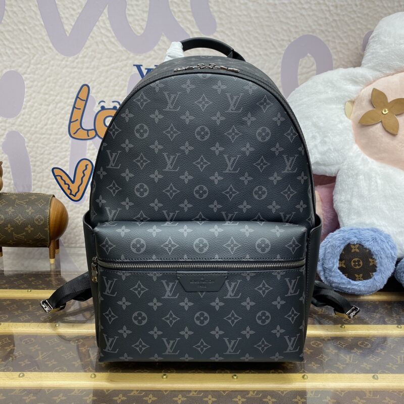 Replica Louis Vuitton Discovery Backpack Black Canvas
