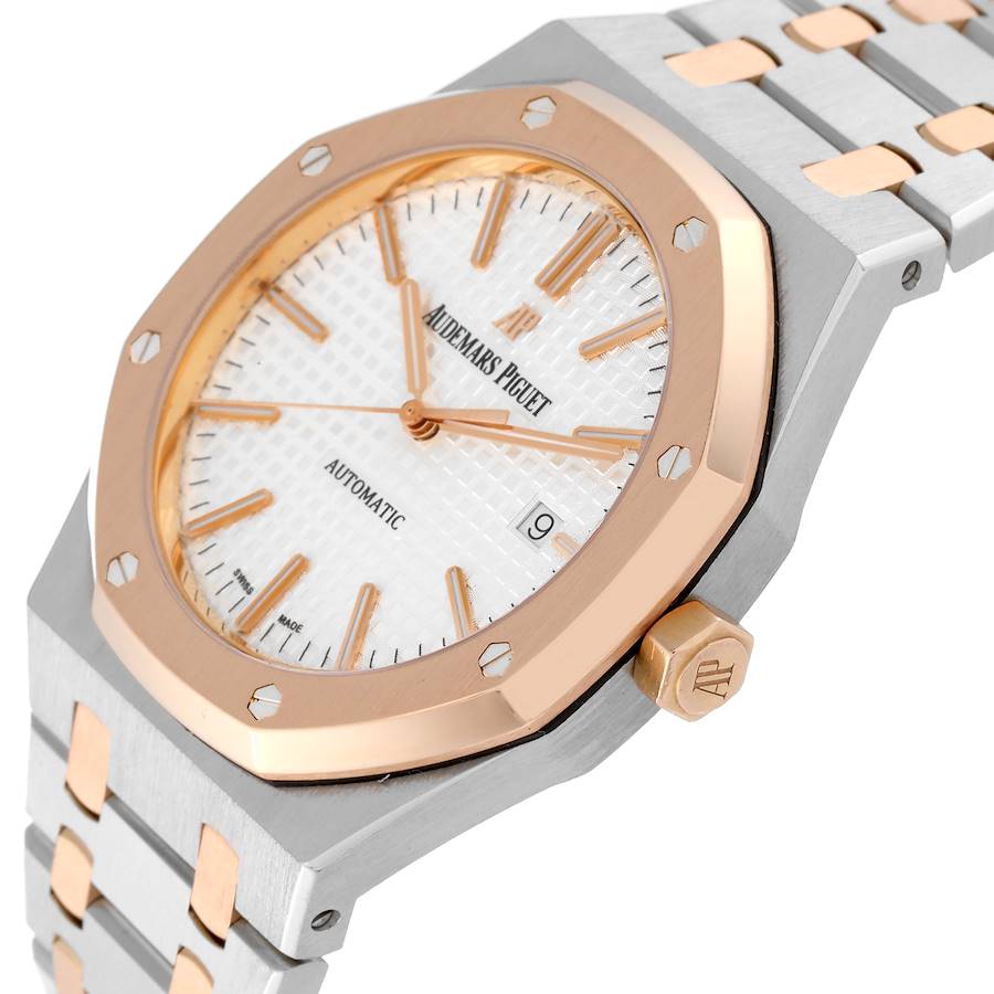 Audemars Piguet Royal Oak Steel Rose Gold Mens Watch 15400SR