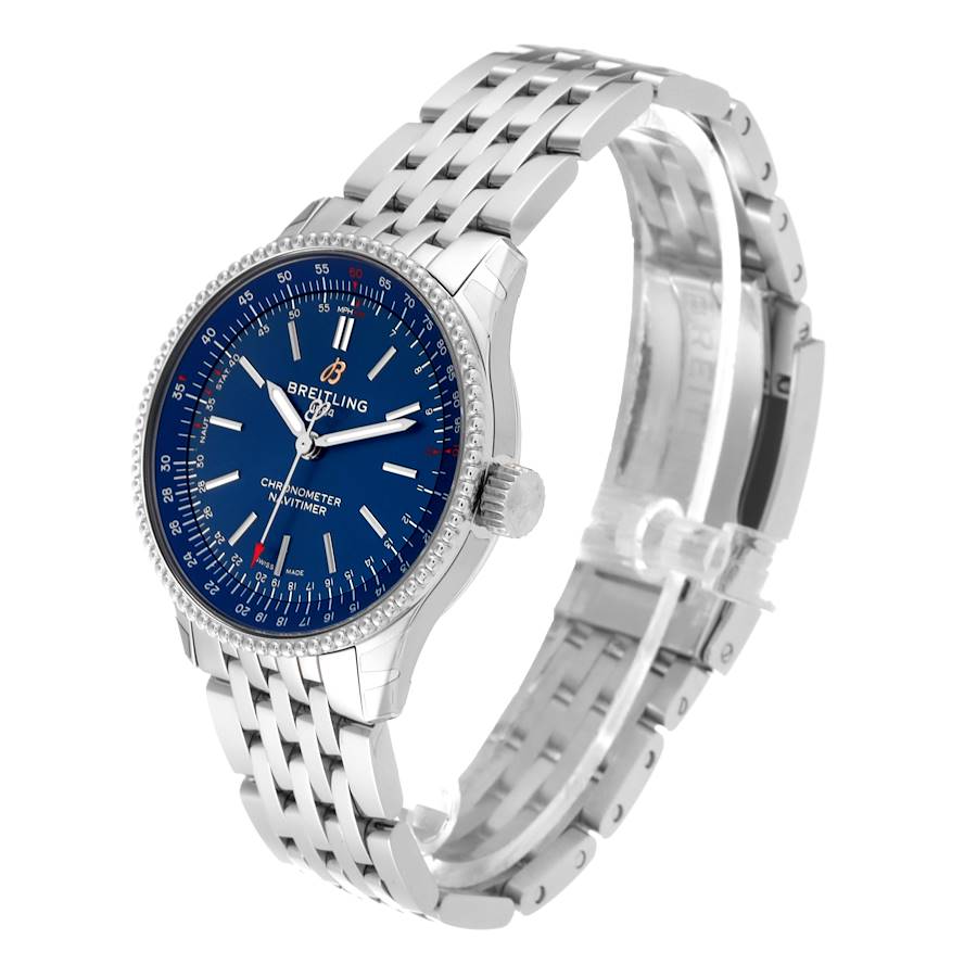 Breitling Navitimer Automatic 35 Blue Dial Steel Midsize Watch A17395