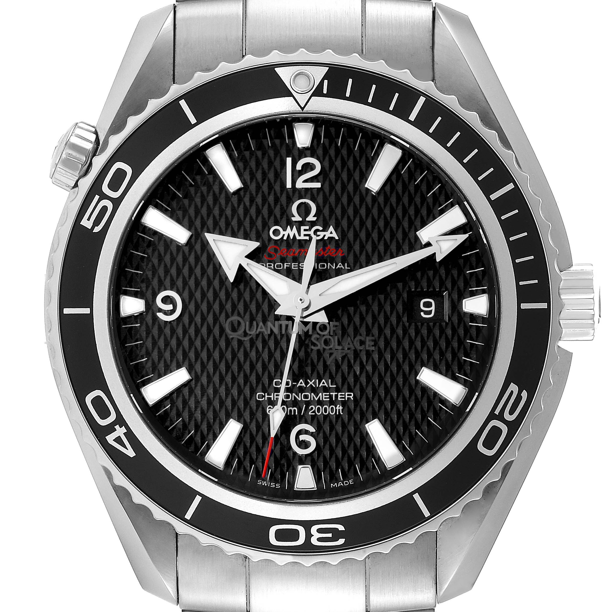 Omega Planet Ocean Quantum Solace Limited Edition Steel Mens Watch 45.5 MM 222.30.46.20.01.001 Card