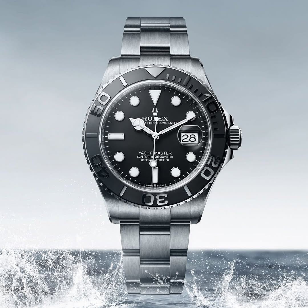 2024 Newest Rolex Yacht-Master 42 Black Dial RLX Titanium Men's Watch 226627-0001